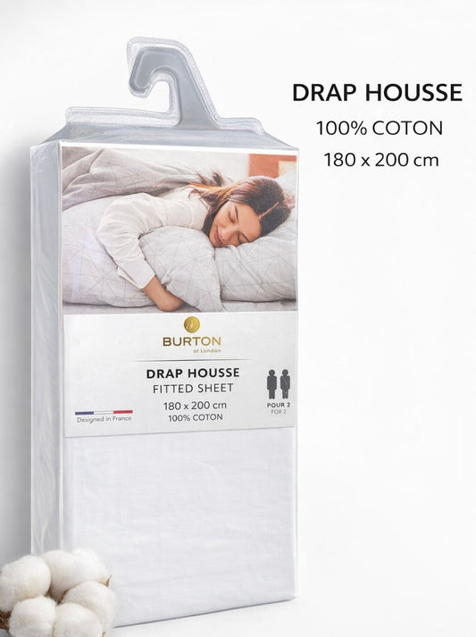 Drap Housse Burton of London - 100% Coton