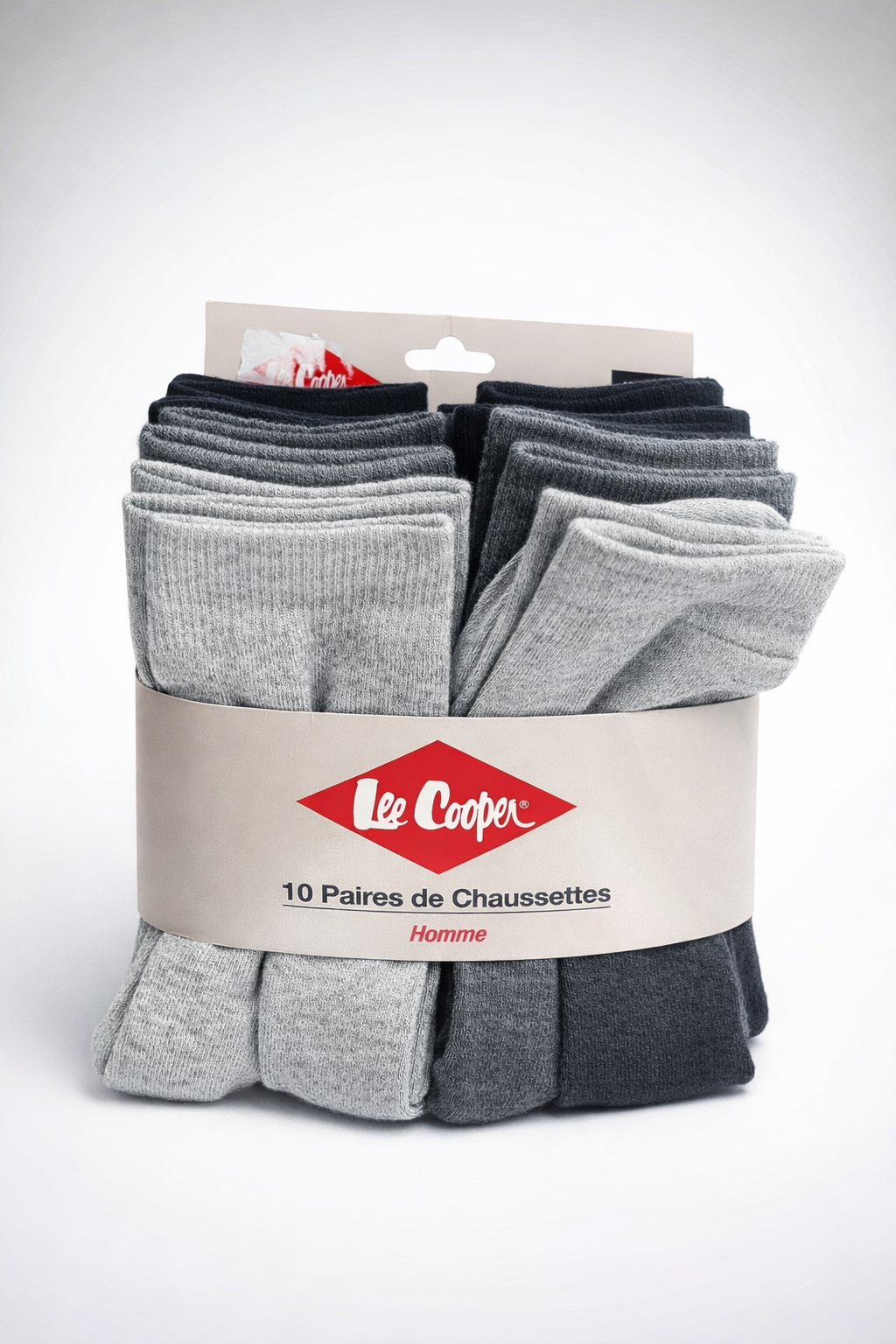 Lot de 10 Paires de Chaussettes Homme - Lee Cooper 43-46