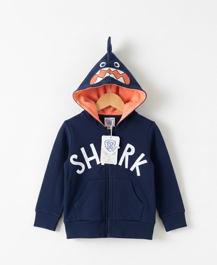 Sweat à Capuche "Shark" Chicco To Be Baby - Taille 18mois - Neuf