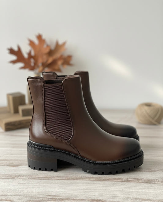 Bottines Chelsea à Semelles Crantées
