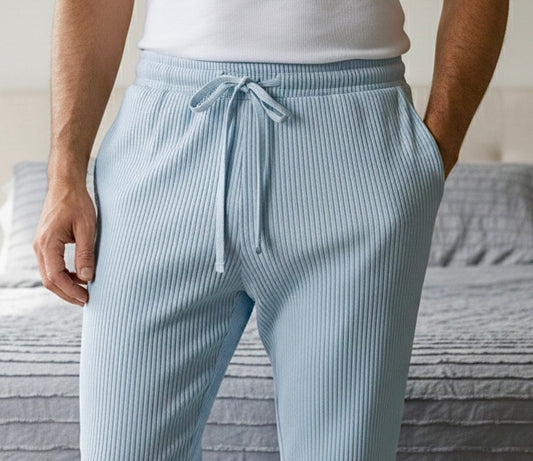 Pantalon Côtelée Bleu Ciel NOVAMEN