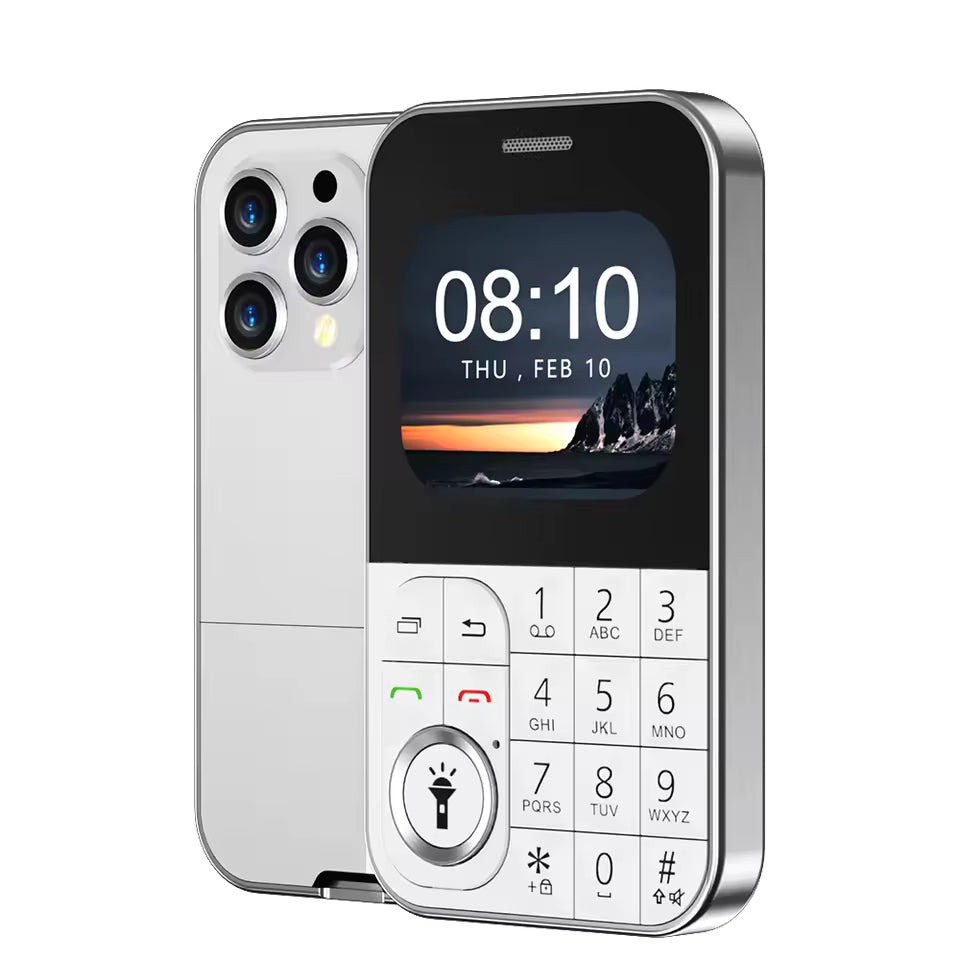 Mini Téléphone Portable V10 – Format « Card Phone » Ultra-Compact