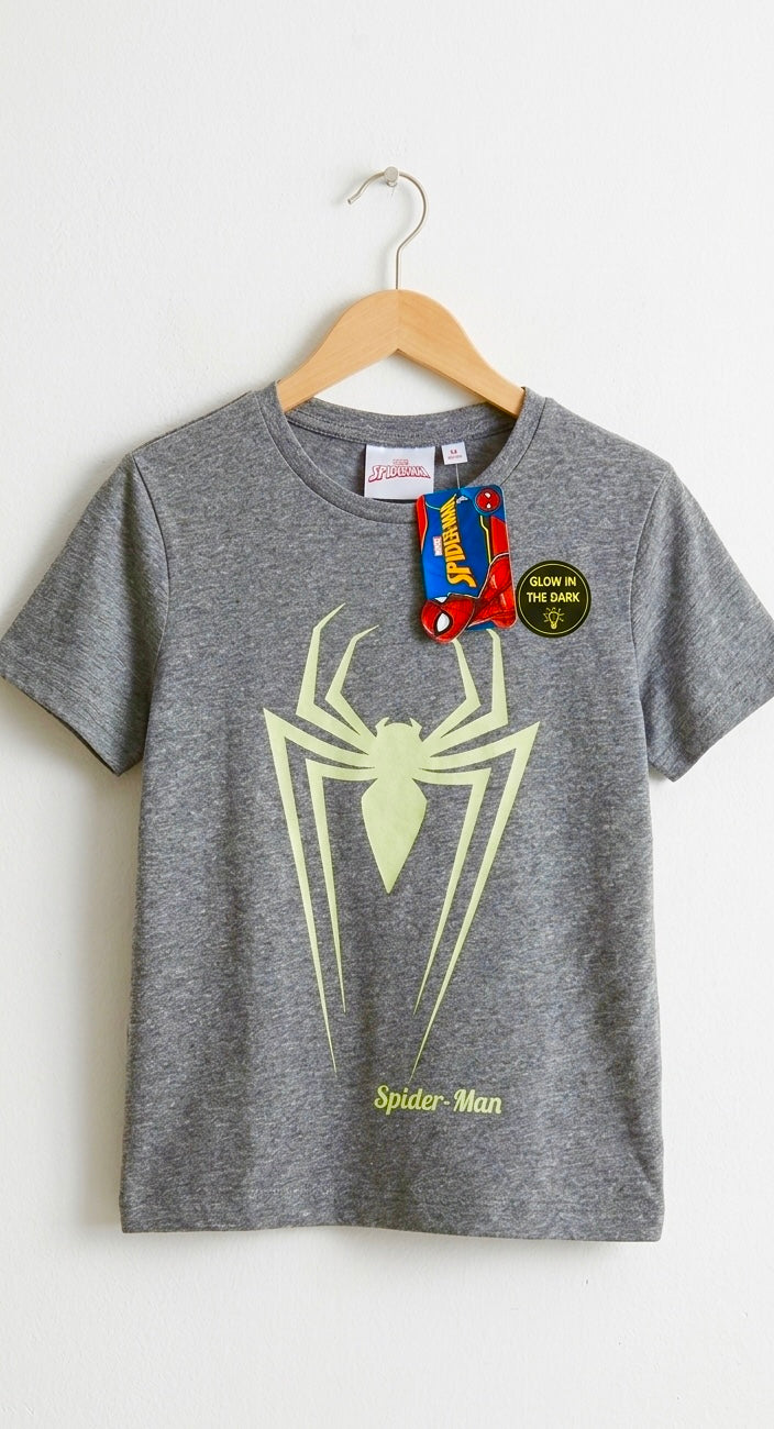 T-shirt Marvel Spider-Man – Gris Chiné (Phosphorescent)