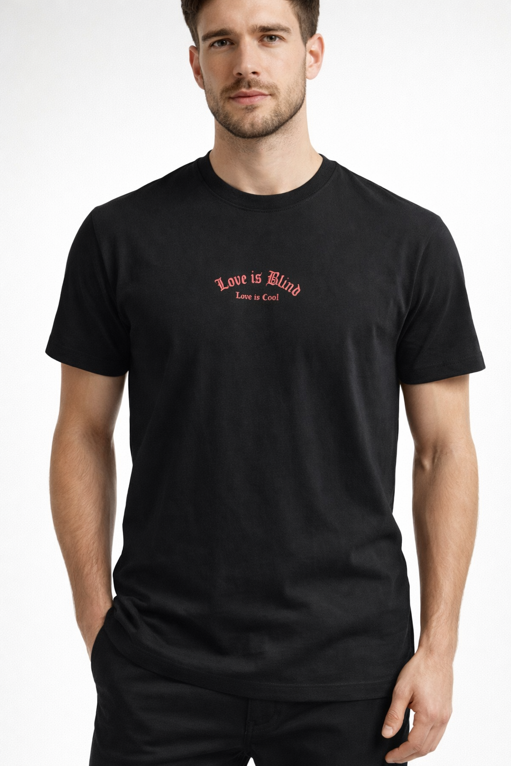 T-shirt "Love is Blind" Noir