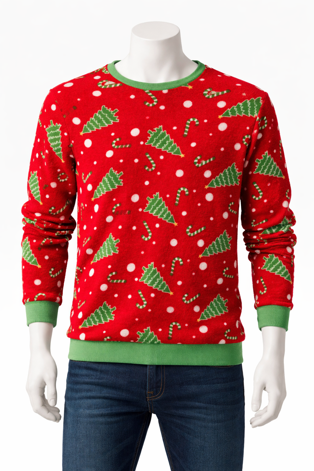 Pull de Noël Festif "Forêt et Sucres d'Orge"