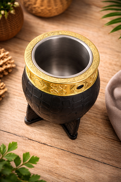 Calebasse à Maté Premium & Finitions Dorées