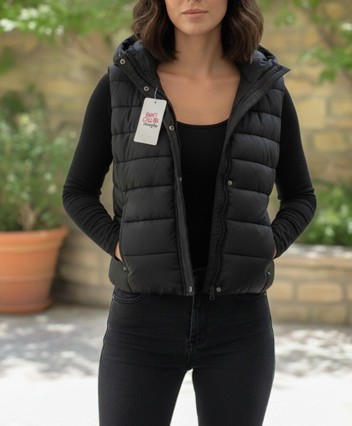 Doudoune Sans Manches Noire - Jennyfer