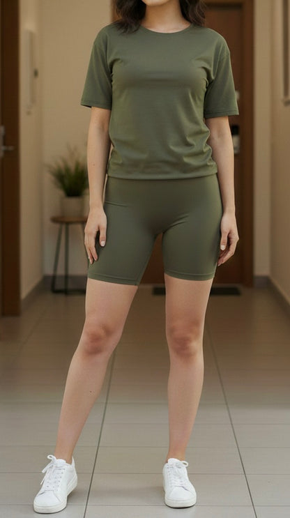 Ensemble 2 pièces "Weekend Vibes" Fashion Nova Olive