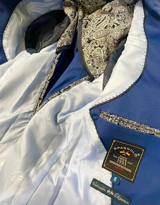 Veste de Costume Bleue Spagnolo - 12ans - Neuf