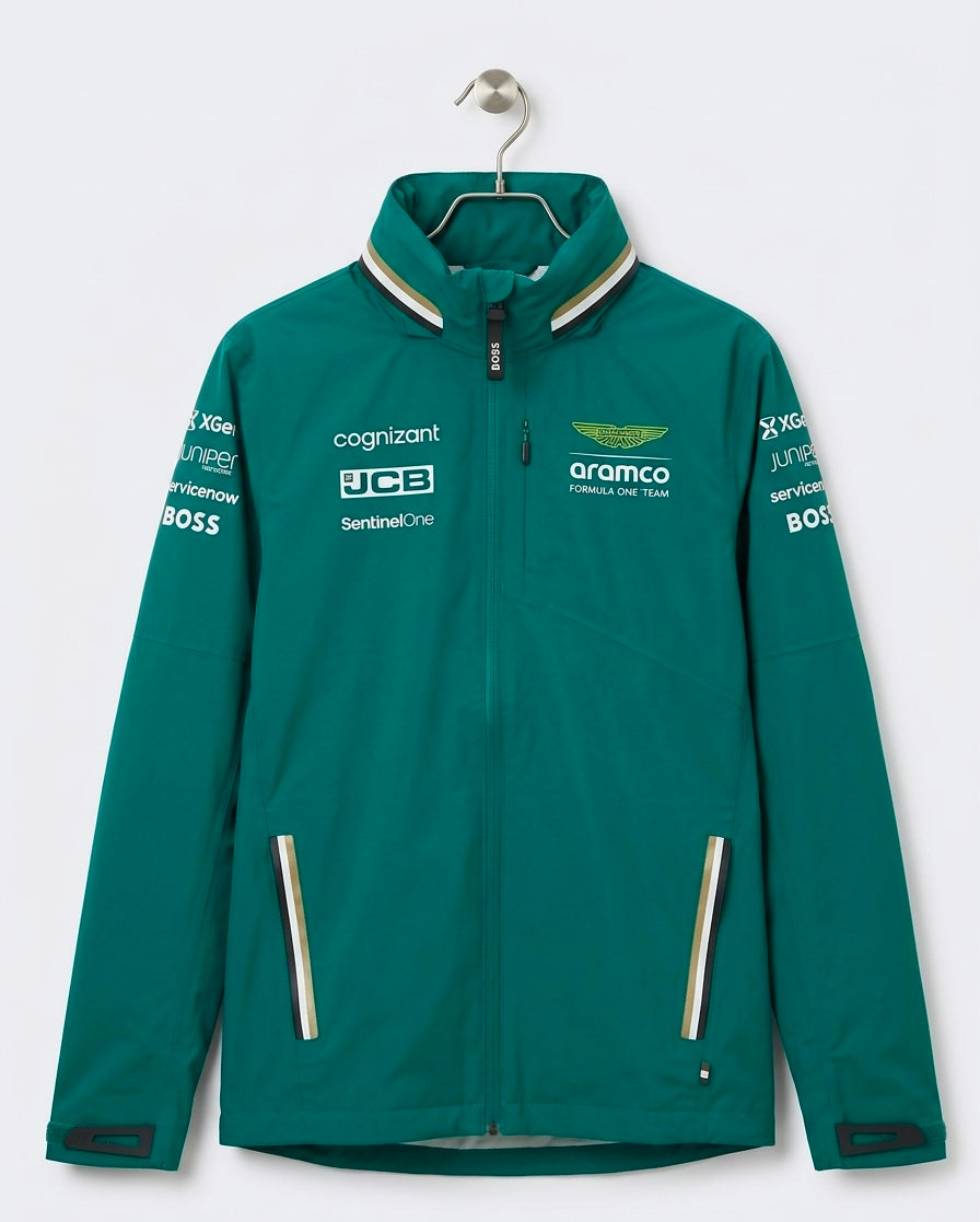 Veste Officielle Aston Martin Aramco F1 Team 2024 - Édition BOSS