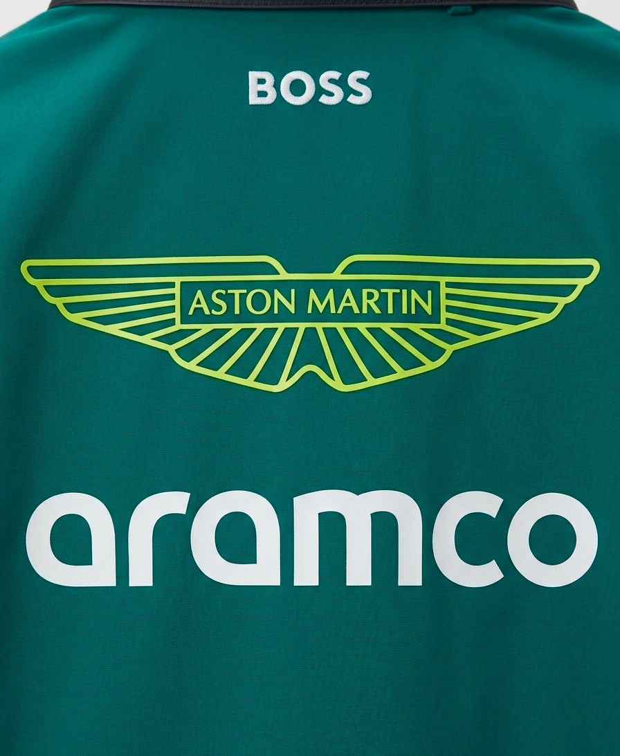 Veste Officielle Aston Martin Aramco F1 Team 2024 - Édition BOSS