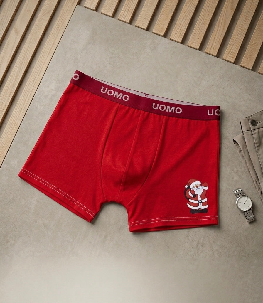 Boxer Festif UOMO – Édition Spéciale "Père Noël"