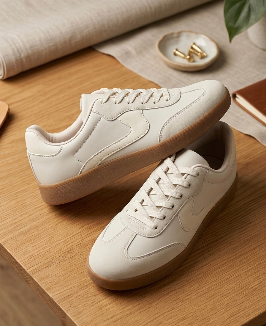 Baskets Basses Beige/Crème
