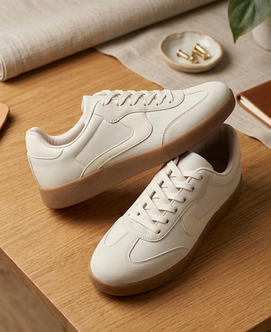 Baskets Basses Beige/Crème