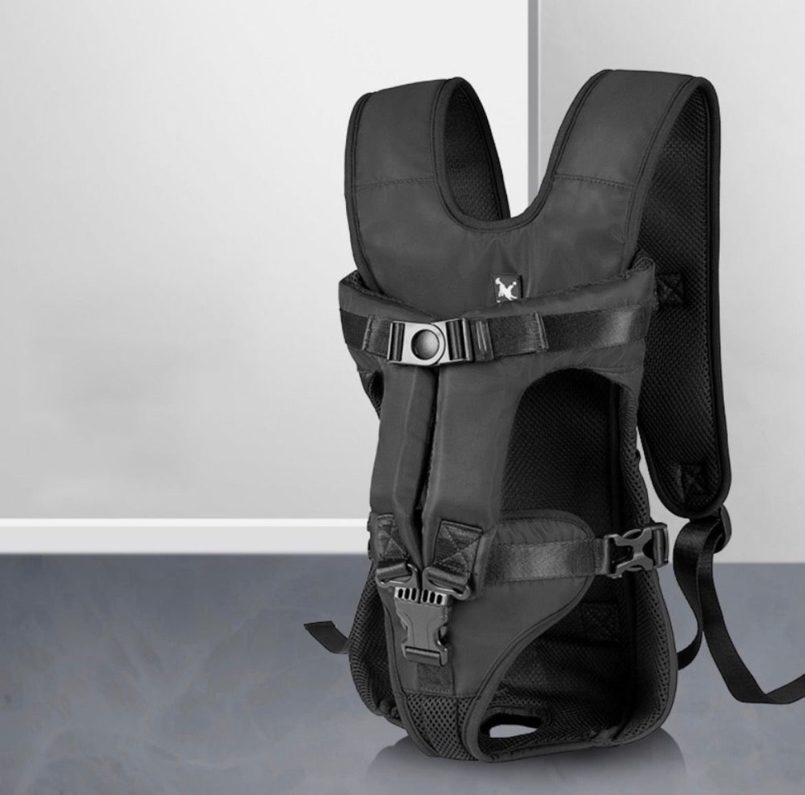 Sac à Dos de Transport "Liberté & Confort" pour Chiens et Chats Noir - Taille XL