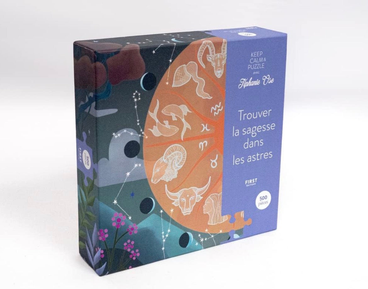 Puzzle 500 pièces - "Trouver la sagesse dans les astres"