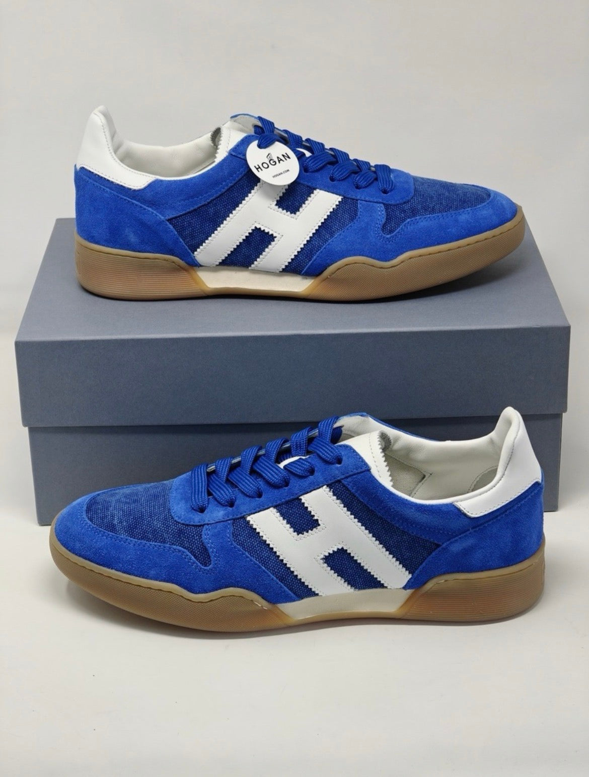 Hogan Allacciato - Sneakers Luxe en Daim Bleu