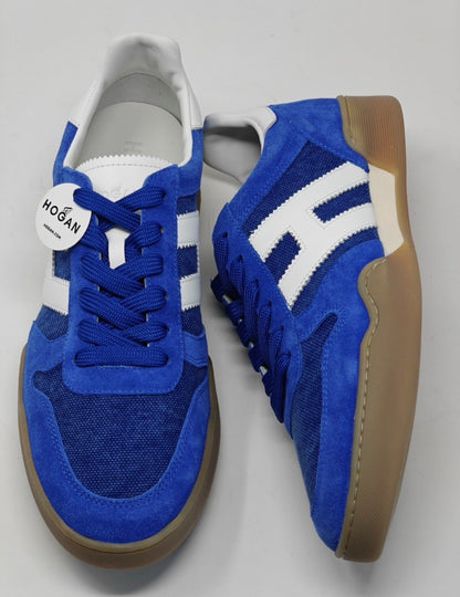 Hogan Allacciato - Sneakers Luxe en Daim Bleu