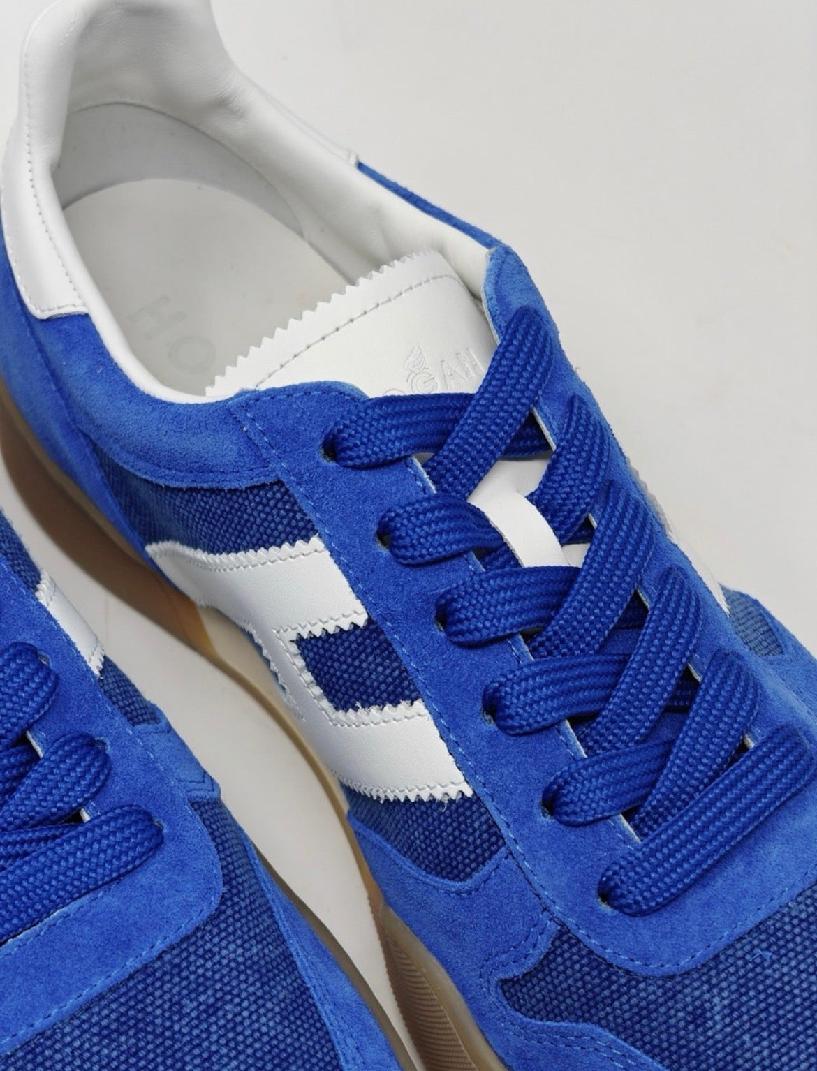 Hogan Allacciato - Sneakers Luxe en Daim Bleu