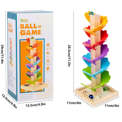 Tour de Cascade en Bois – Arbre à Billes Multicolore