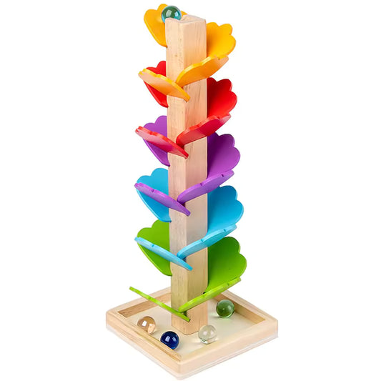 Tour de Cascade en Bois – Arbre à Billes Multicolore