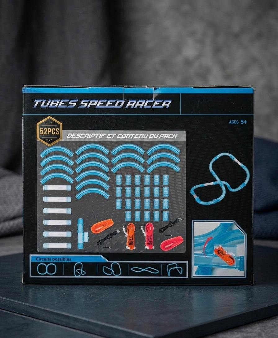 Tubes Speed Racer – Pack Duo 52 Pièces (Circuit 3D)