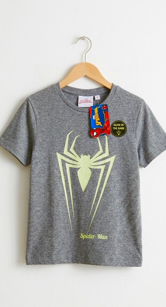 T-shirt Marvel Spider-Man – Gris Chiné (Phosphorescent)