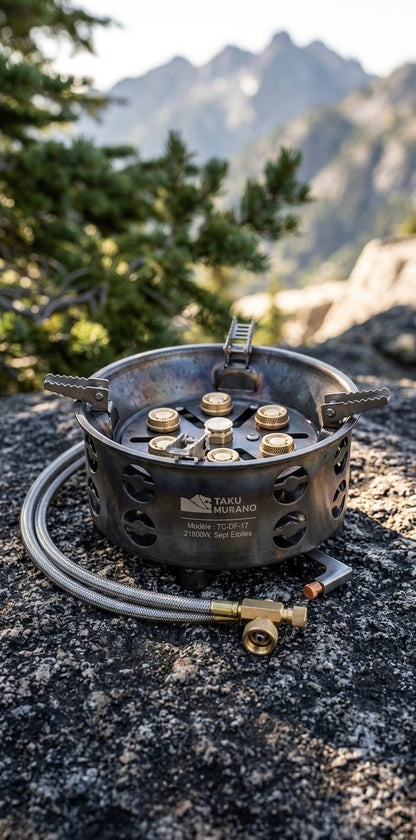 Réchaud de Camping "Sept Étoiles" Haute Puissance (21800W)