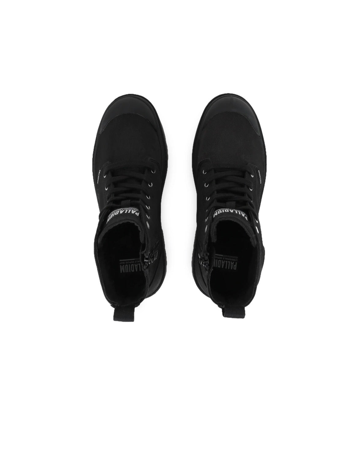 Bottines en Toile Noire Palladium
