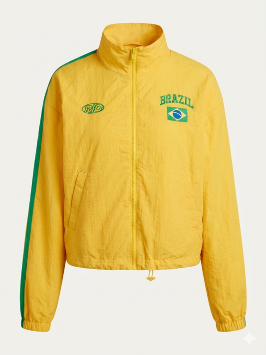 Veste Coupe-Vent "Brazil" Style Vintage Jennyfer