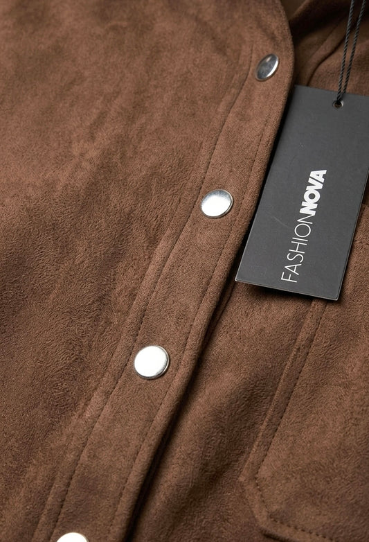 Chemise "Sweet Tea" Faux Suède Fashion Nova