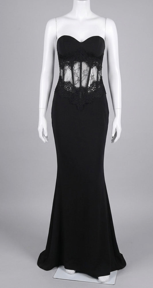 Robe Maxi "Dark Night" Style Corset – Fashion Nova