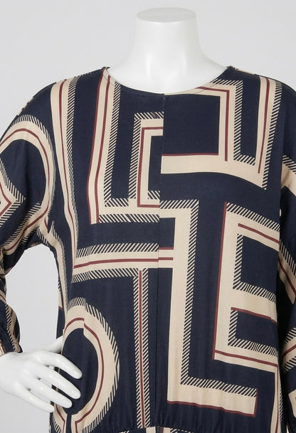 Robe Longue Imprimé Géométrique — K Design