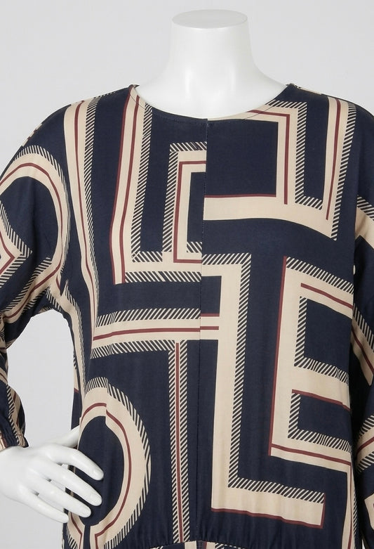 Robe Longue Imprimé Géométrique — K Design