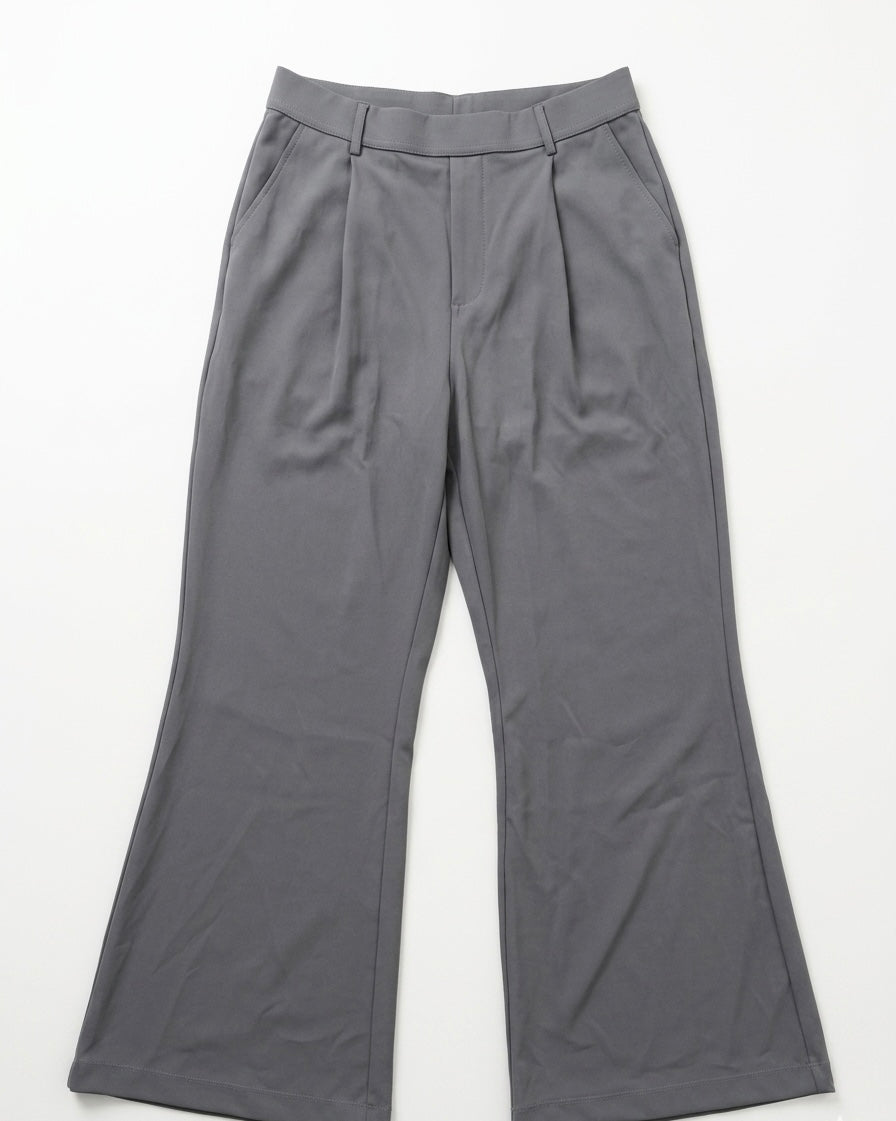 Pantalon Flare Fluide HALARA – Gris Anthracite