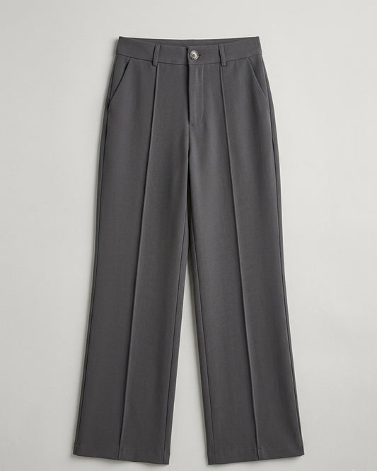 Pantalon Large "Heidi" Fashion Nova - Gris Anthracite - Gamme TALL