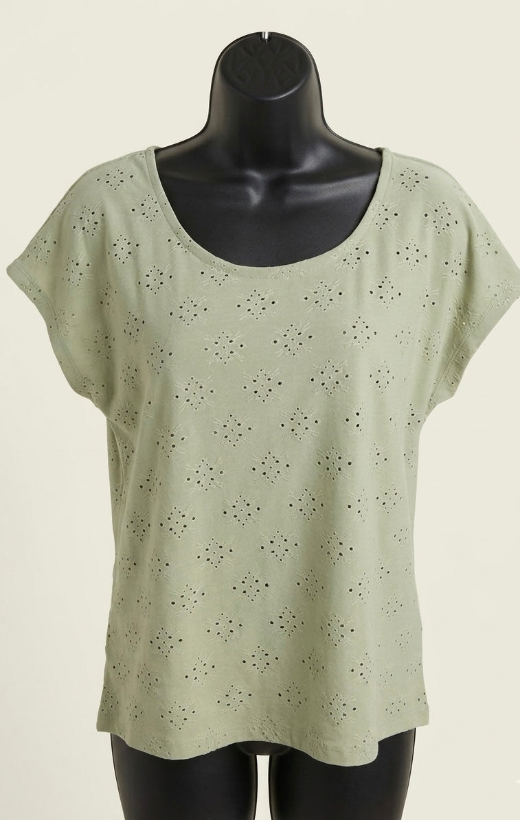 Top en broderie anglaise
