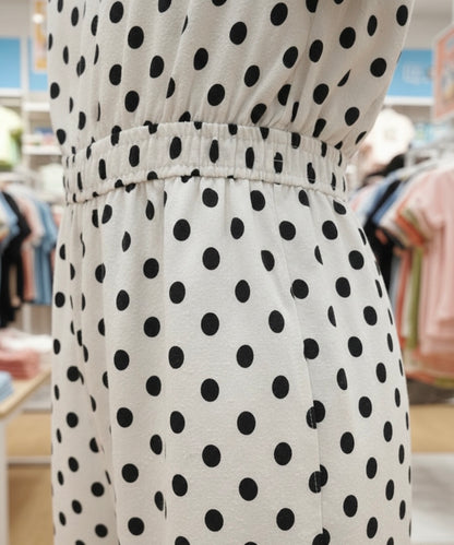 Combinaison Zara Kids Noire à pois blancs - Taille 6 ans (116 cm)