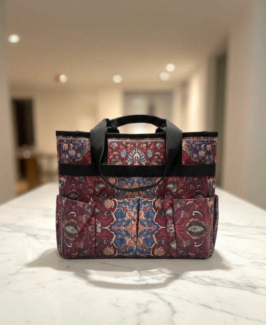 Sac Organisateur Multipoches – Motif Oriental / Tapis Persan