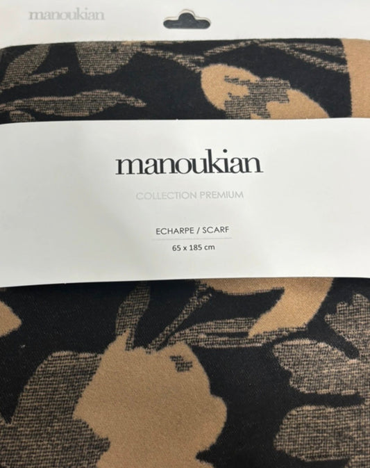 Écharpe Manoukian - Collection "Laine" Premium – Motif Floral